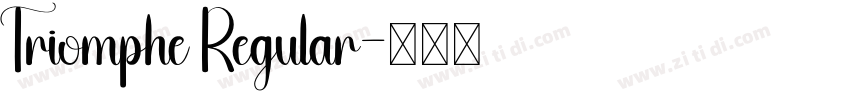 Triomphe Regular字体转换